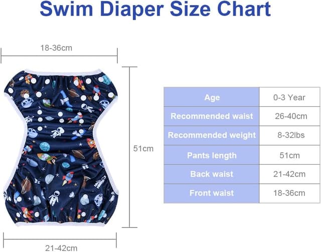 Detalle 2 de Vicloon Pañales para Nadar 2 unidades