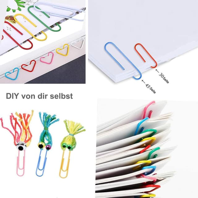 Thumbnail 5 de Vinaco Coloured Paper Clips 400 Pack 33mm & 50mm