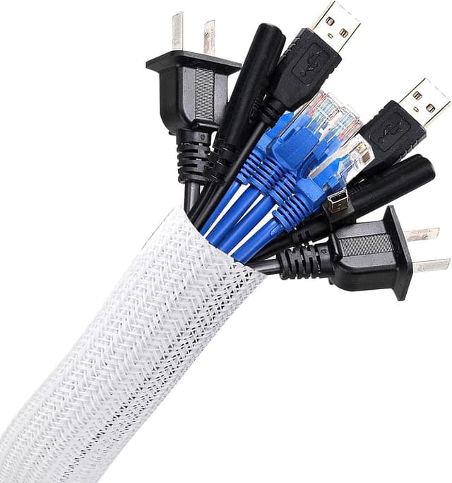 Thumbnail 6 de AGPTEK 3 m Kabelschlauch (12–20 mm), selbstschließend – flexibler Kabelmantel für Kabelmanagement am Schreibtisch