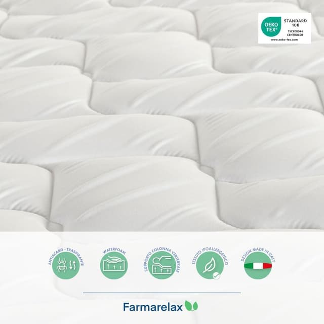 Thumbnail 6 de Farmarelax Easyvan materasso singolo 80x190 pieghevole ortopedico 10 cm per brandine