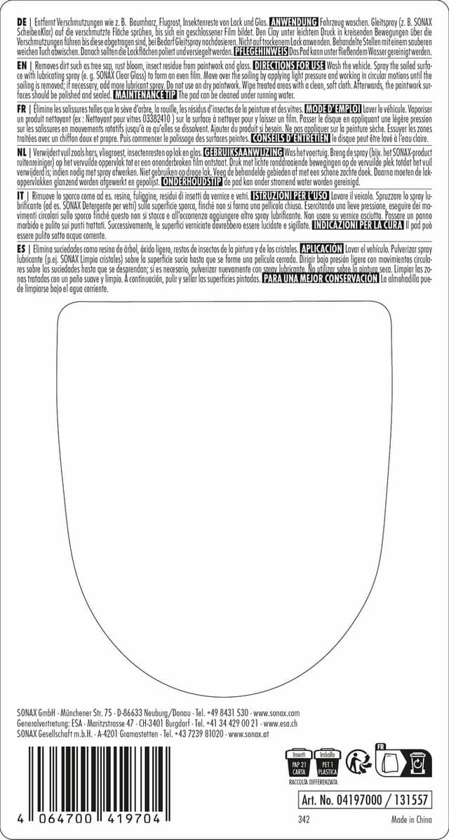 Detalle 2 de SONAX Clay-Ball 1 Stück