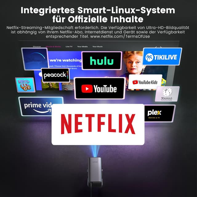 Detalle 2 de Mini Beamer 4K 600 ANSI S29 Projektor