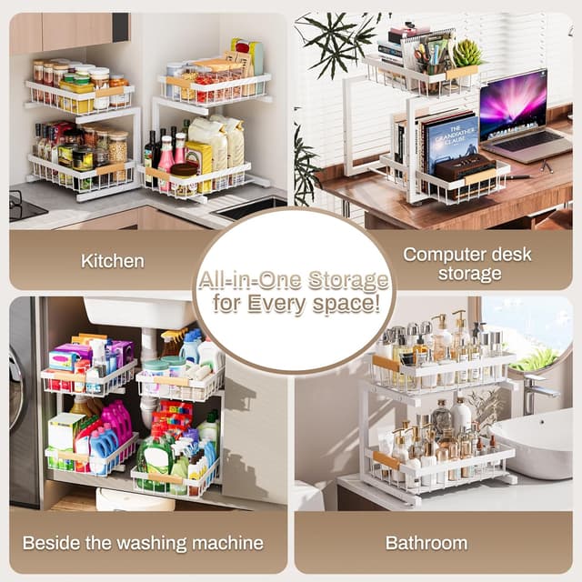 Detalle de ADBIU Under Sink Organizer 15.75 in