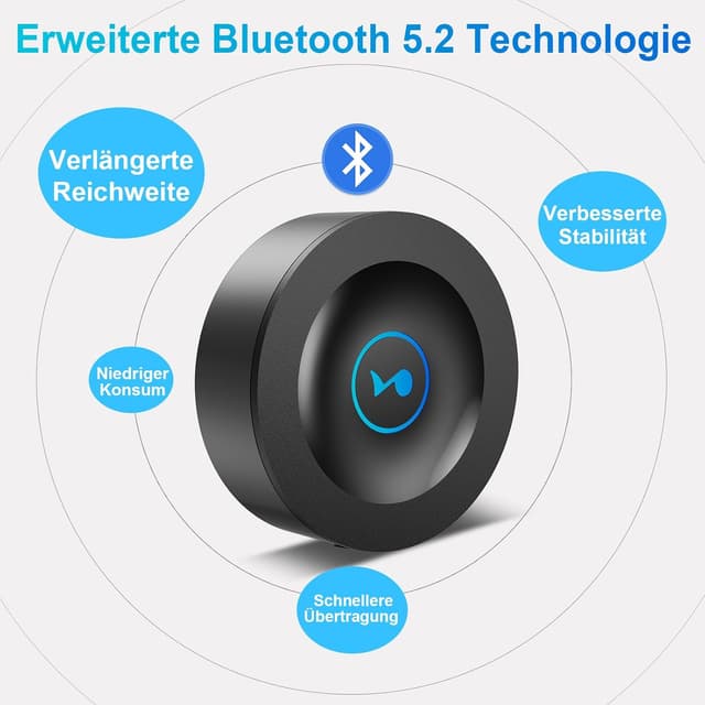 Detalle 1 de Bluetooth 5.2 HiFi Empfänger für Stereoanlage