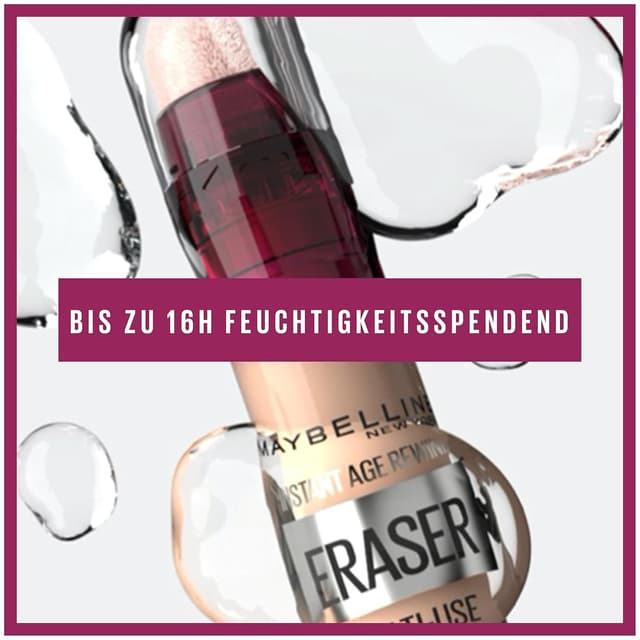 Detalle de Maybelline New York Instant Anti-Age Effekt Löscher Concealer Nr. 04 Honey (6,8 ml) – Mikro-Lösch-Applikator gegen Augenringe & Falten