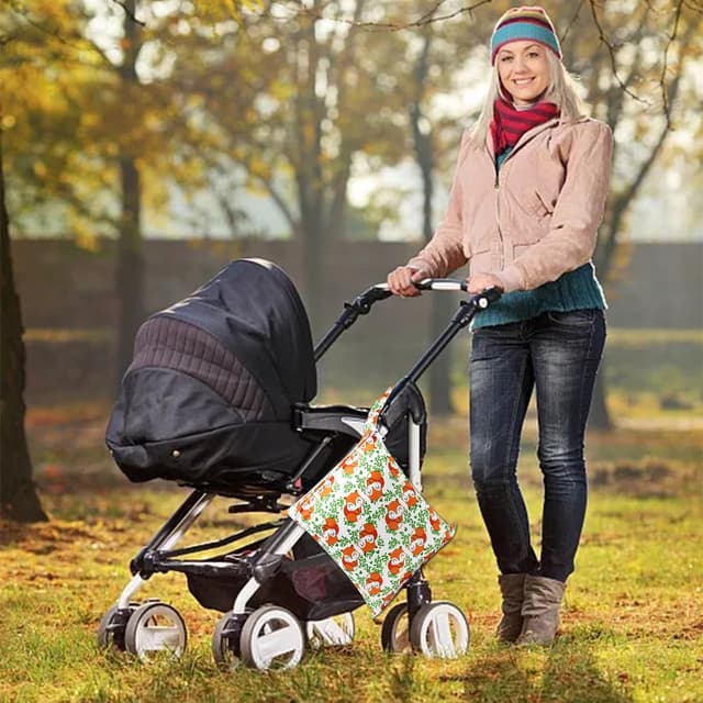 Detalle de NTGRTY Windeltasche (2er-Set) – wasserdichte Wet/Dry Bags aus TPU, mit Reißverschluss