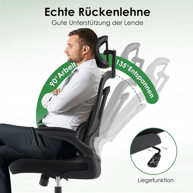 Thumbnail 5 de Farini Ergonomischer Bürostuhl höhenverstellbar