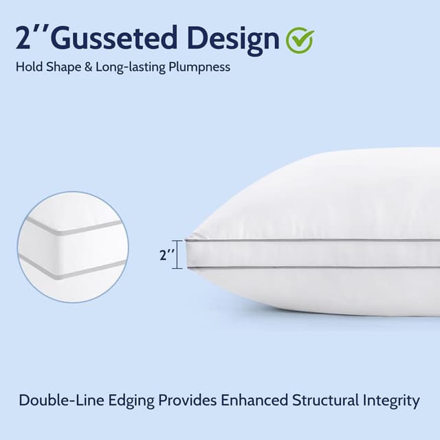 Thumbnail 3 de ROUMEA Queen Size Pillows Set of 2