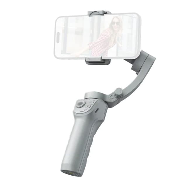 Detalle de Klack M01 Estabilizador gimbal 3 ejes con luz de relleno