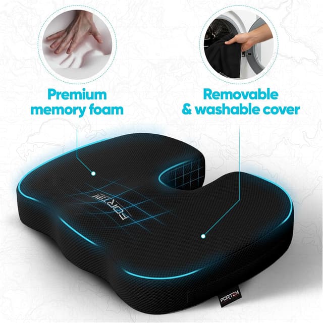 Thumbnail 2 de FORTEM Memory Foam Chair Cushion for Office