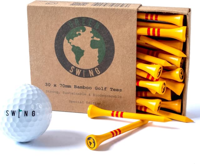 Thumbnail 4 de Green Swing Bamboo Golf Tees 70mm 30pcs