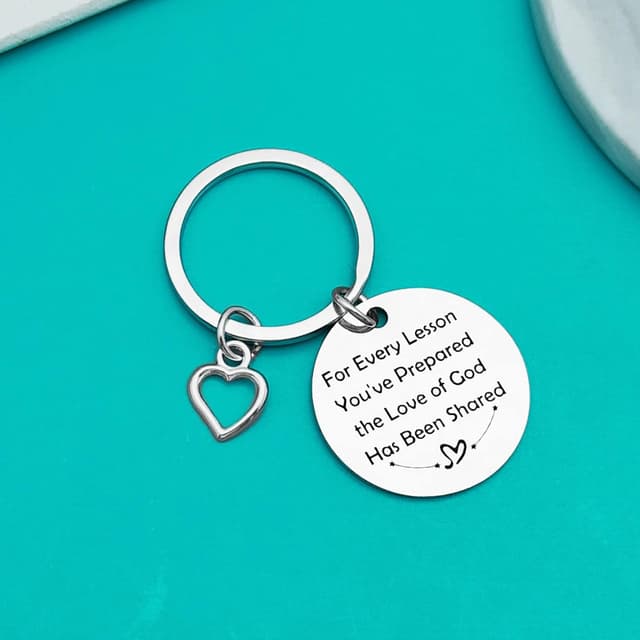 Thumbnail 3 de Ximalun Sunday School Teacher Gifts Keyring