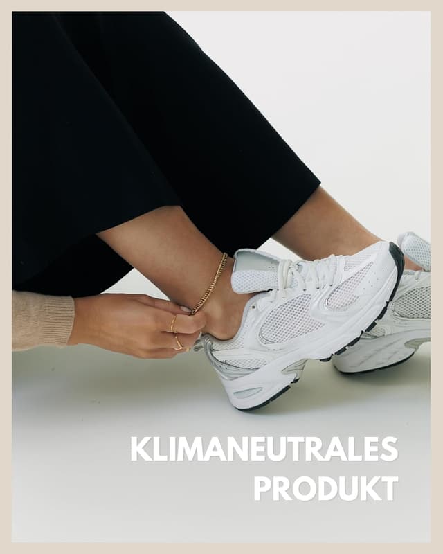 Detalle de GD GOOD.designs Panzer-Fußkettchen für Damen (Gold, Silber oder Roségold) – wasserdicht, verstellbar 22–27 cm