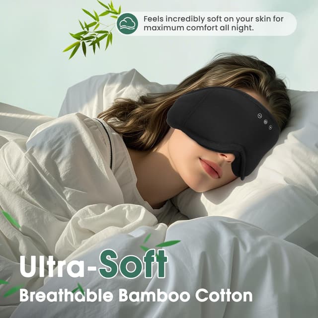 Detalle 2 de LC-dolida 3D Schlafmaske mit Bluetooth-Kopfhörern