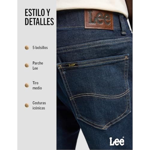 Thumbnail 5 de Lee Straight Fit Xm Jeans 34W/30L, 85% algodón