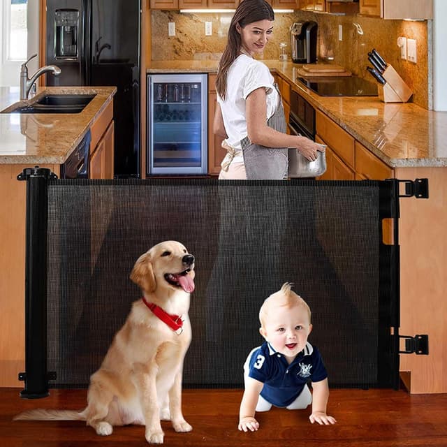 Thumbnail 5 de Upgraded Retractable Baby/Pet Gate 150x86 cm 🚪