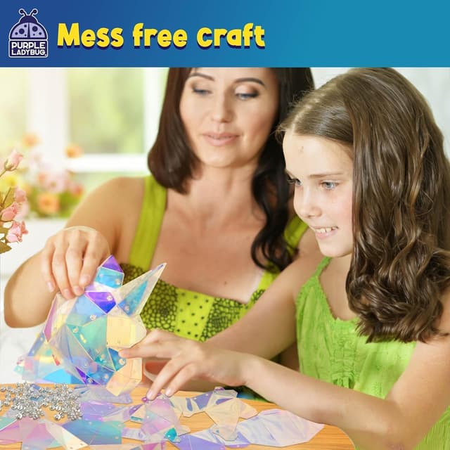 Detalle de Purple Ladybug Make Your Own 3D Light Up Unicorn Craft Kit (ages 12+)
