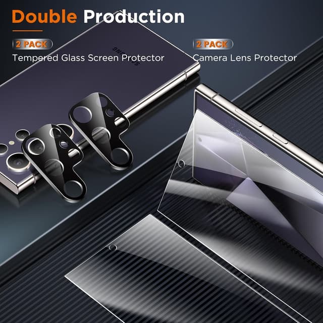 Thumbnail 4 de LK 2+2 Pack Samsung Galaxy S24 Ultra screen protector 2-pack