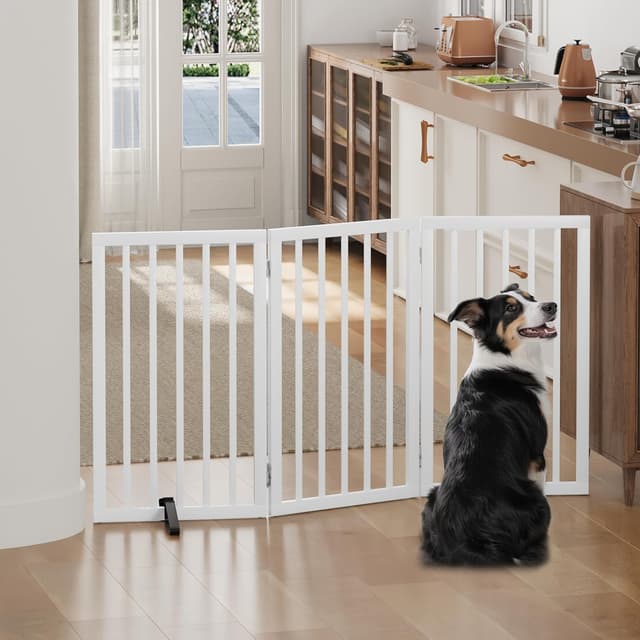 Thumbnail 4 de Algherohein Tall Foldable Dog Gate 3‑panel
