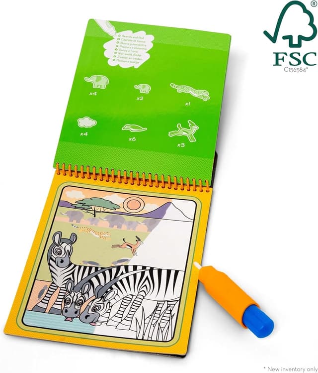 Detalle 2 de Melissa & Doug Water Wow Safari Buch ab 3