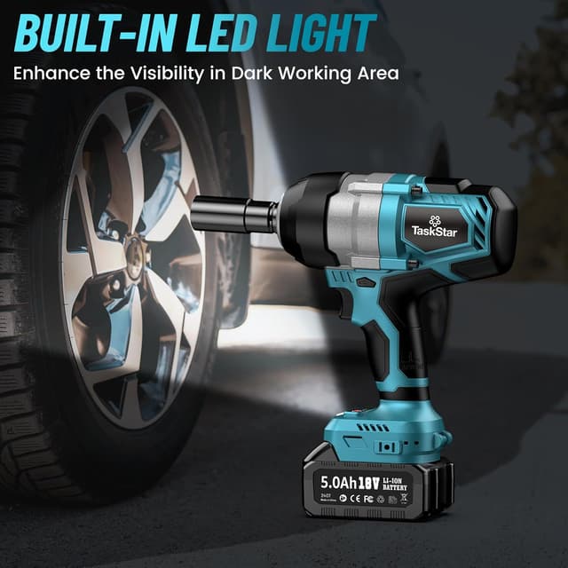 Thumbnail 5 de TaskStar Cordless Impact Wrench 1032Ft-lbs