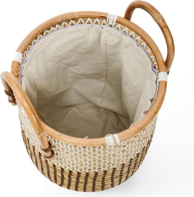 Detalle 2 de Seegras-Aufbewahrungskorb 2er Set 86 l