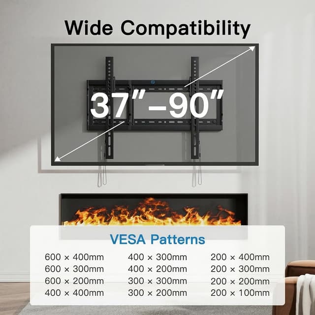 Detalle 2 de Pipishell Tilt TV Wall Mount for 37–85" TVs