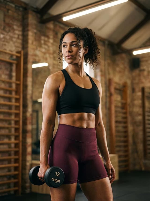 Detalle de JOYSPELS Women’s Seamless Gym Shorts with High Waist Scrunch Bum Detail