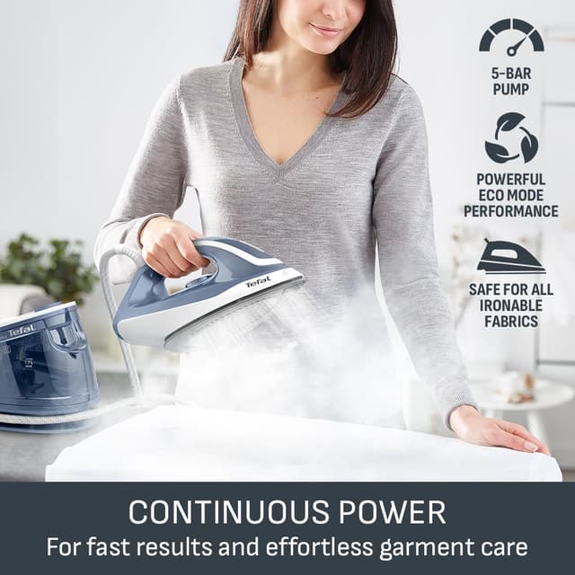 Detalle 2 de Tefal Express Essential Steam Generator Iron (SV6132G0) with Eco setting and calc-rinsing system