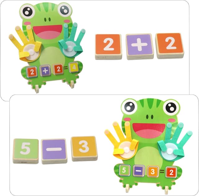 Detalle de Holz Mathe-Zählspielzeug für Kinder ab 3