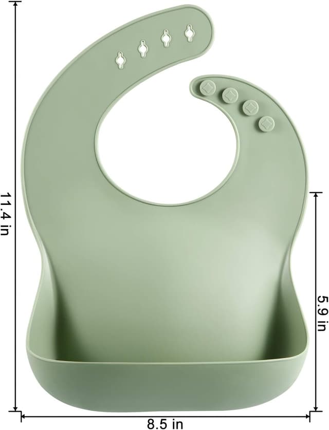 Thumbnail 3 de PandaEar Silicone Baby Bibs Set 3 for 10–72 Months