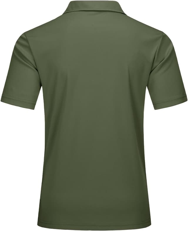 Detalle 2 de TACVASEN Herren-Poloshirt Kurzarm für Sommer: schnell trocknend & atmungsaktiv (Funktions-Poloshirt für Golf und Tennis)