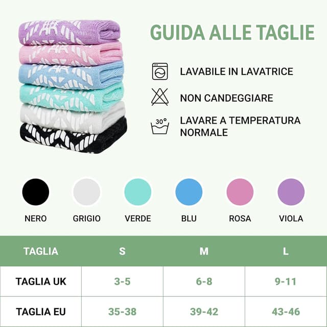 Thumbnail 6 de LOFIR Calzini donna antiscivolo diabetici estivi in fibra di bambù, senza cuciture (6 paia)