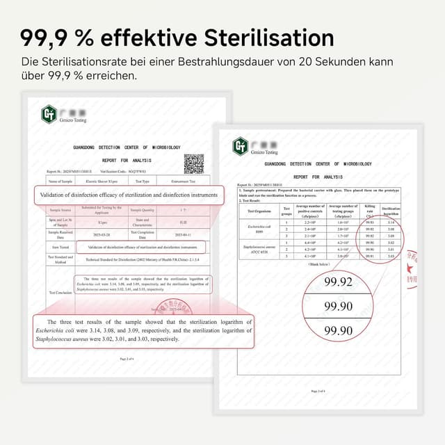 Detalle 2 de Elektrischer Rasierer Herren mit UV 20 s