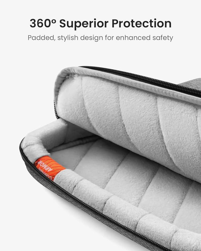 Detalle de tomtoc Laptop Shoulder Bag for 14 inch laptops (12-month warranty) — 360° protective sleeve-style carry