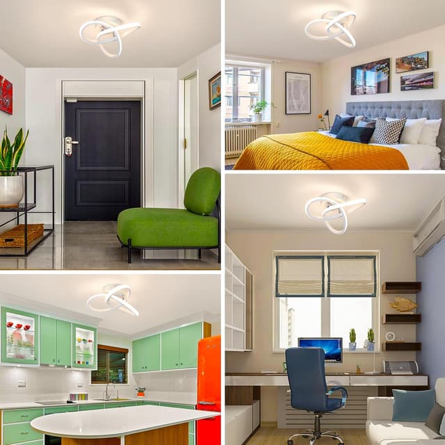 Thumbnail 6 de EIDISUNY 22W LED Flush Mount Ceiling Light (3000K) – Warm White for Hallway, Kitchen & Bedroom