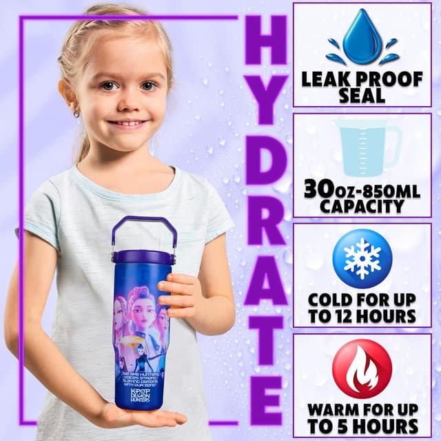 Detalle 2 de KPop Demon Hunters 30oz insulated tumbler 🥤