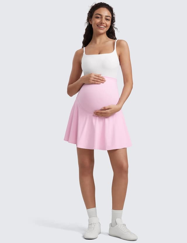 Detalle de CRZ YOGA Butterluxe maternity tennis skirt skorts with pockets