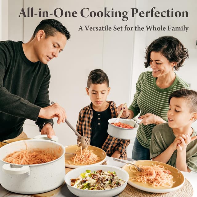 Thumbnail 5 de Bazova 22-Piece Ceramic Cookware Set