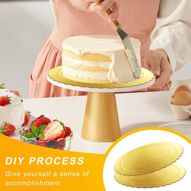 Thumbnail 4 de WDZGX Cake Board 20cm Tortenunterlage Rund 6 Stück Gold
