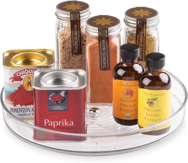 Imagen de iDesign Plato giratorio especiero transparente pequeño en OfertitasTOP