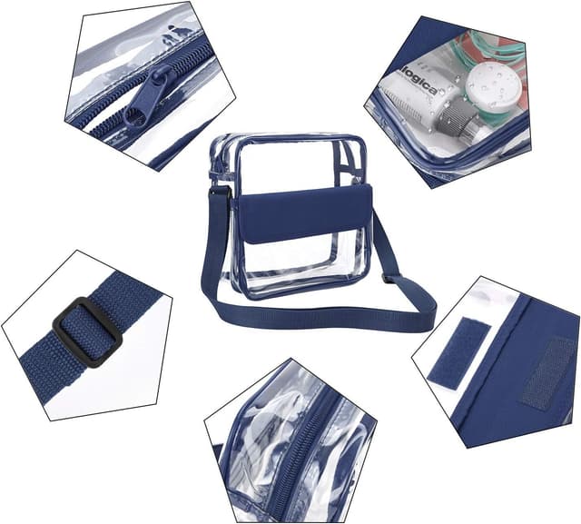 Detalle 1 de Clear crossbody bag with 0.6mm PVC