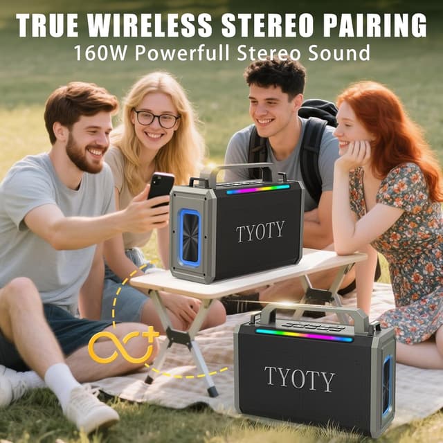 Thumbnail 6 de TYOTY Portable Bluetooth Speaker 80W