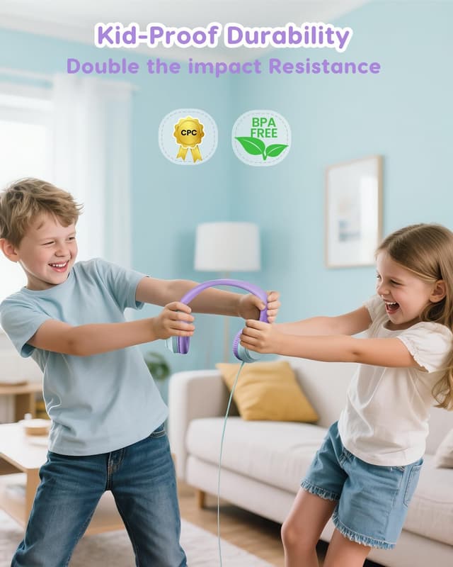 Thumbnail 5 de awatrue Kids Headphones 85 dB wired over-ear