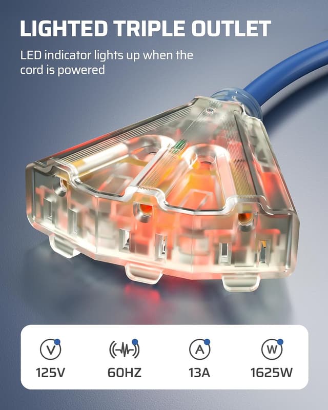 Thumbnail 2 de DEWENWILS Extension Cord 50 ft Reel 🔌