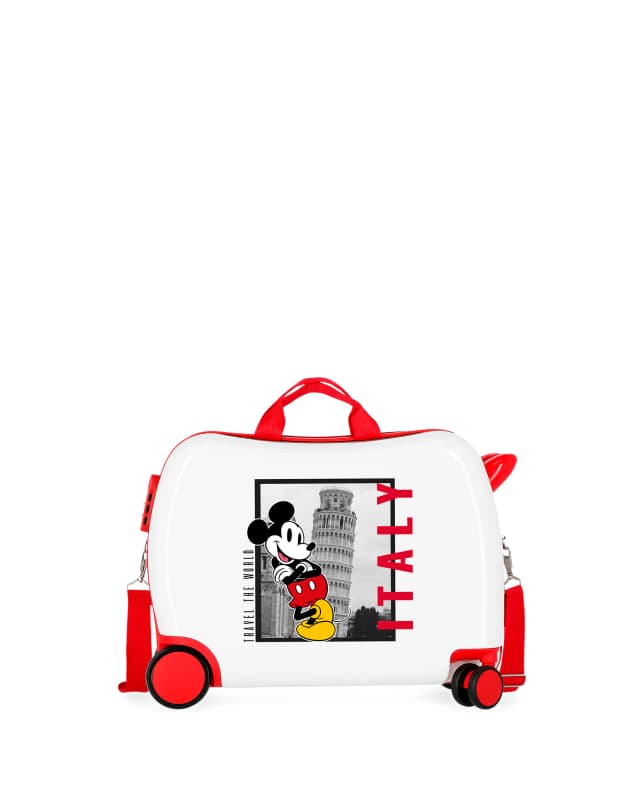 Detalle de Disney Minnie New York 34 L maleta infantil 2 ruedas multidireccionales