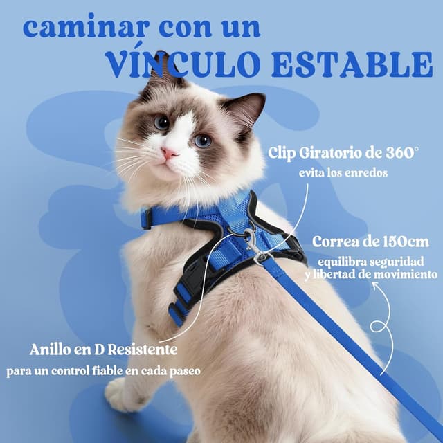 Thumbnail 4 de rabbitgoo Arnes para Gatos Antiescape M 150 cm
