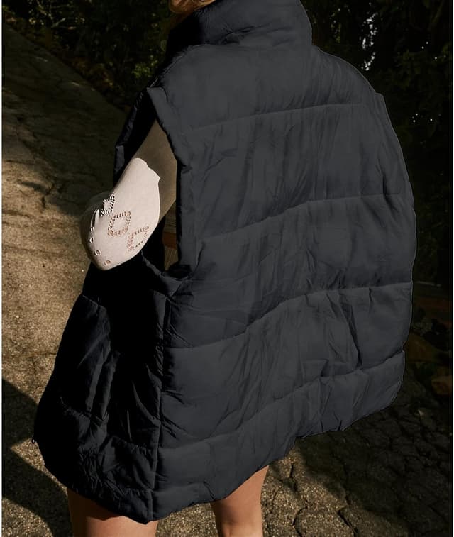 Thumbnail 4 de Songling Oversized Puffer Vest Women’s Quilted Warm Coat