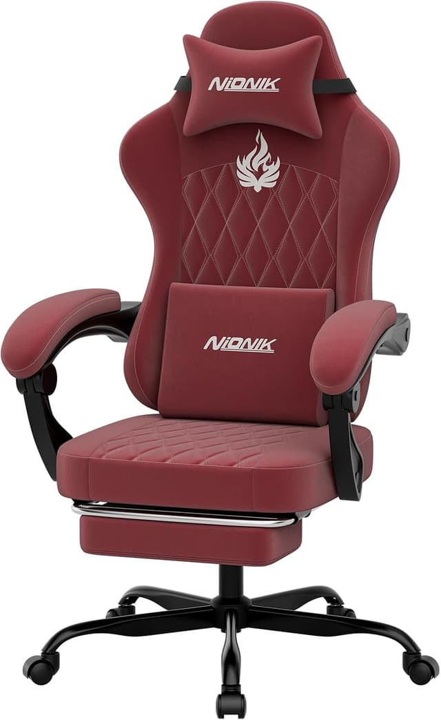 Detalle 1 de NIONIK Gaming Stuhl Einsteigermodell für 3 Stufen