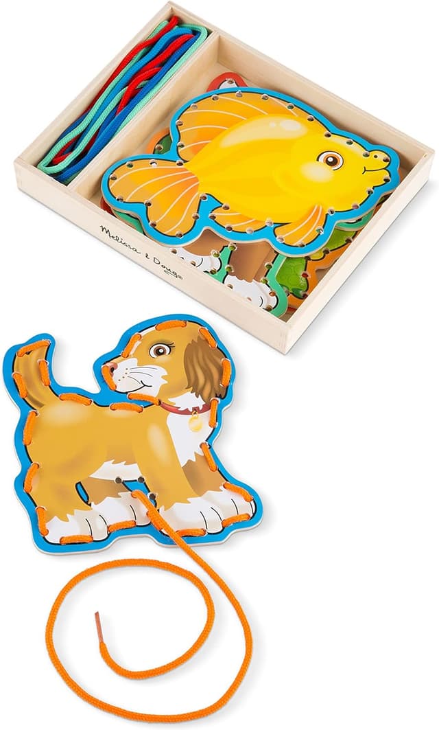 Detalle 2 de Melissa & Doug 13782 – Puzzle de madera con mascotas 🧩